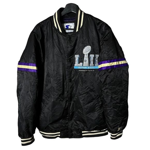Starter Suberbowl LII Bomber Jacket Medium - Picture 1 of 5